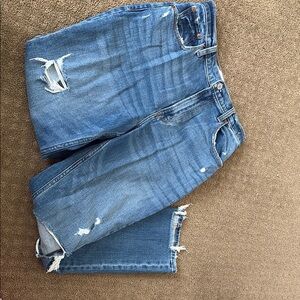 Classic Blue Distressed Women's Jeans